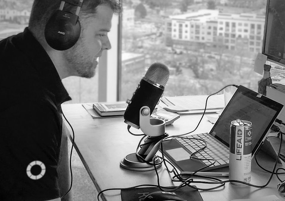 Sean Patrick Tario recording a podcast